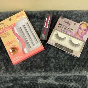 Ardell and Kiss Eyelash Set with Mascara